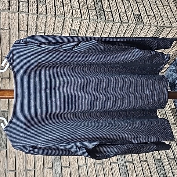 Liz Claiborne Long Sleeve Top Black & Silver Sz XXL - Picture 5 of 9